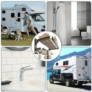 Habicare SS 2-Layer Foldable RV Wall-Mount Towel Rack (different sizes available) 2 Layer Foldable RV Wall Mount Towel Rack