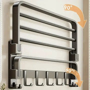 Habicare SS 2-Layer Foldable RV Wall-Mount Towel Rack (different sizes available) 2 Layer Foldable RV Wall Mount Towel Rack