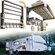 Habicare SS 2-Layer Foldable RV Wall-Mount Towel Rack (different sizes available) 2 Layer Foldable RV Wall Mount Towel Rack