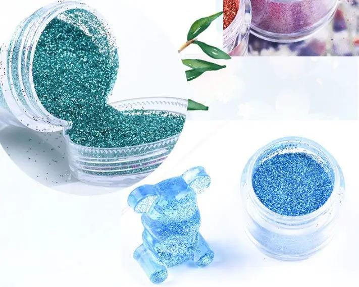 Resin Art NZ Glitter 10 Colour Holographic Super Fine Glitter 10ml 10 Colour Holographic Super Fine Glitter 10ml | NZ