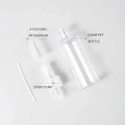 20 x 100 ml Clear Plastic Bottle with Fine Mist Spray Atomiser & Cap – view 5