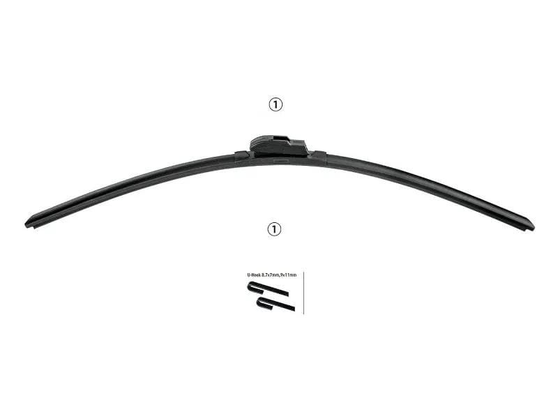 dealonline.co.nz dealonlinenz Universal Frameless Wiper Blade Universal Frameless Wiper Blade 14 to 26 Inches