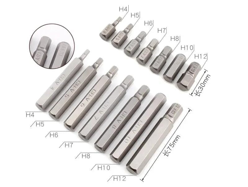 40 Pieces Hex Shank Screwdriver Drill Set Bits Metal Case – view 2