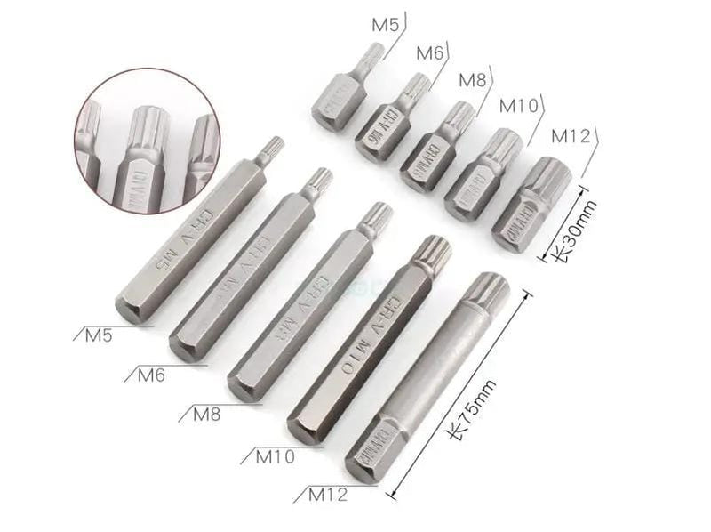 40 Pieces Hex Shank Screwdriver Drill Set Bits Metal Case – view 3