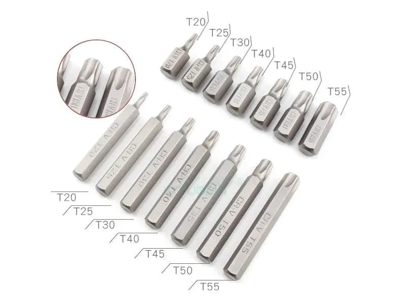 40 Pieces Hex Shank Screwdriver Drill Set Bits Metal Case – view 4