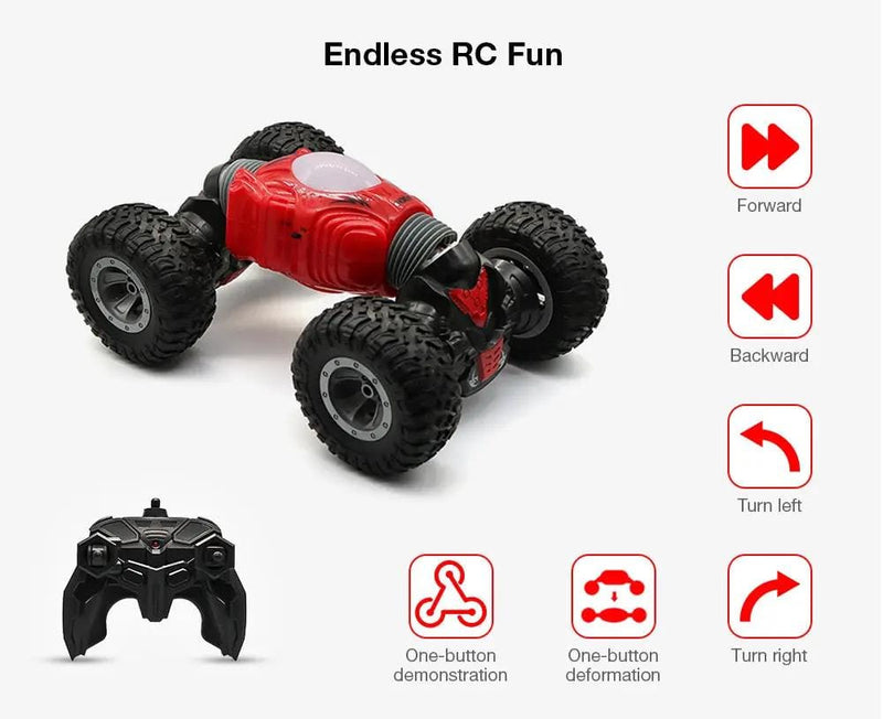 4WD Remote Control Stunt Transforms Car with Light – view 4