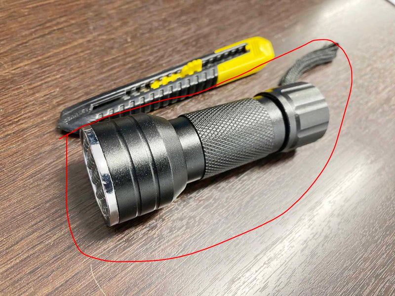 UV Ultraviolet Flashlight Black light, 21 LED Handheld Portable Black – view 2