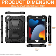 Rugged iPad 10.2 Case (7th/8th/9th Gen) – Shockproof Cover, Stand & Pencil Holder – view 8