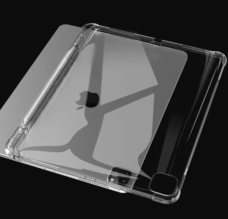 techplus iPad Pro 11 3rd Gen 2021 Clear Case – Slim Transparent Cover TechPlus Clear Slim Case for iPad Pro 11 3rd Gen 2021