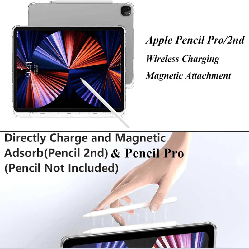techplus iPad Pro 11 3rd Gen 2021 Clear Case – Slim Transparent Cover TechPlus Clear Slim Case for iPad Pro 11 3rd Gen 2021