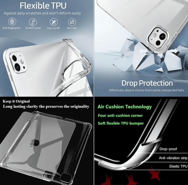 iPad Pro 11 Clear Shockproof Soft Case – 2nd/3rd/4th Gen (2020–2022) – view 6