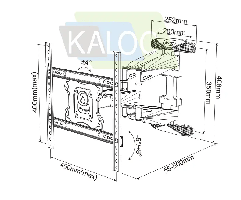 salelink.co.nz Unbranded Ultra Strong TV Wall Bracket Ultra Strong TV Wall Bracket | Action Outdoors NZ