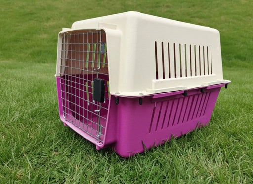 Large 68CM Dog/Cat/Pet Travel Cage/Carrier/Crat - PINK – view 2