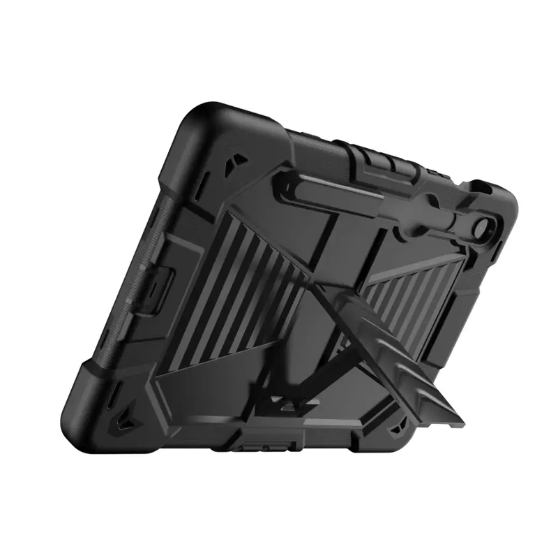 Samsung Galaxy Tab S8 Rugged Shockproof Case with Kickstand (Black) – view 4
