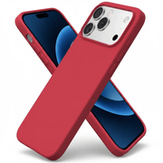 iPhone 17 Pro Max Red Silicone Case – Soft Protective Cover – view 1