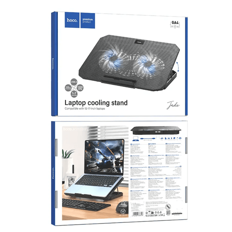 techplus Laptop Stand with Cooling Fan Adjustable (GA4) Laptop Stand with Cooling Fan Adjustable (GA4) | NZ