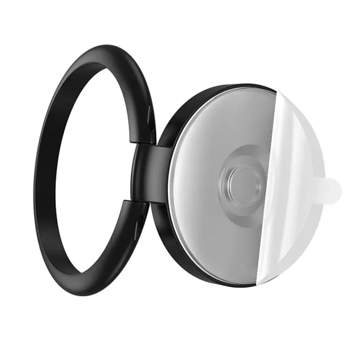 Hoco Metallic Foldable Ring Phone Grip Stand Black 360° (DCA64) – view 2