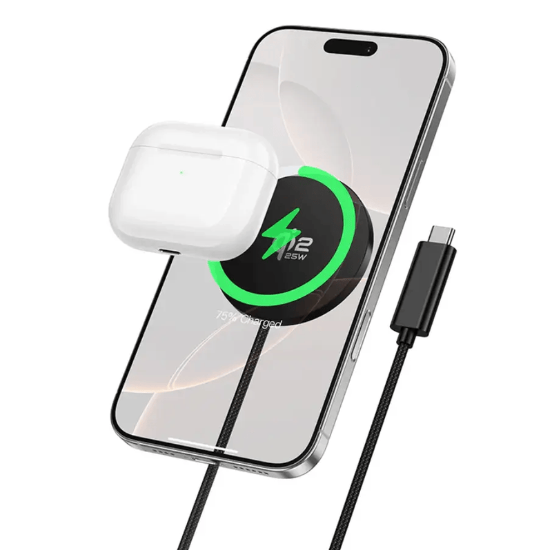 techplus Hoco 25W Qi2.2 Magnetic Wireless Charger (CW63 Pro) Black Hoco 25W Qi2.2 Magnetic Wireless Charger (CW63 Pro) Black