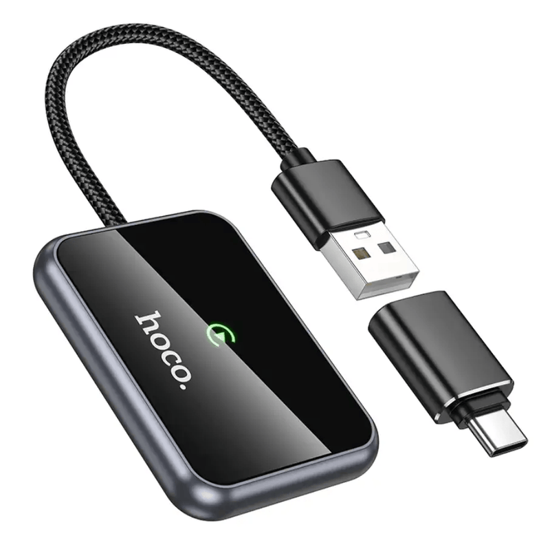 Hoco Wireless CarPlay Adapter USB-A USB-C Converter (HU1) – view 3