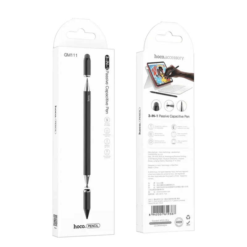 techplus Hoco 3 In 1 Universal Stylus Pen Touchscreen Disc Mesh Ballpoint TechPlus 3 In 1 Universal Stylus Pen Touchscreen