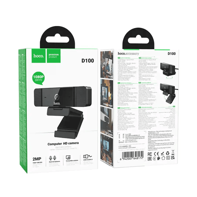 techplus Hoco HD Computer Camera 1080P 30FPS Webcam (D100) Hoco HD Computer Camera 1080P 30FPS Webcam (D100) | NZ