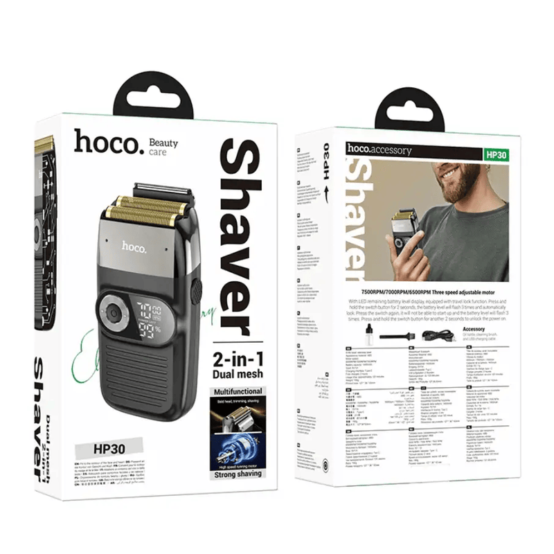 Hoco Electric Hair Shaver & Trimmer With Dual Mesh Display (HP30) – view 10