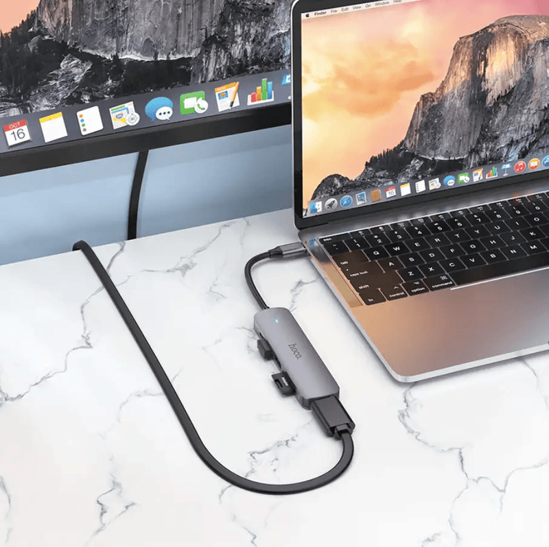 Hoco PD 100W USB-C Multi Function 6 in 1 Adapter Hub (HB28) – view 4