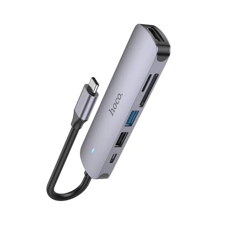 Hoco PD 100W USB-C Multi Function 6 in 1 Adapter Hub (HB28) – view 5