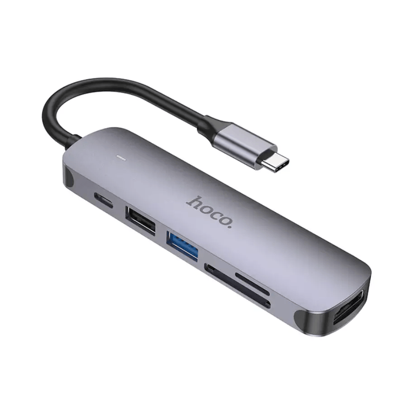 Hoco PD 100W USB-C Multi Function 6 in 1 Adapter Hub (HB28) – view 6
