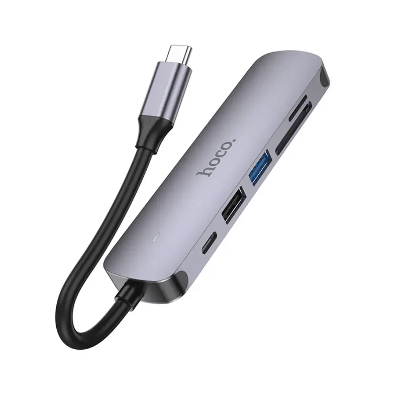 Hoco PD 100W USB-C Multi Function 6 in 1 Adapter Hub (HB28) – view 1
