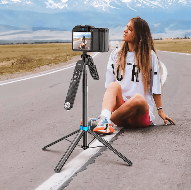 Hoco Premium Bluetooth Selfie Stick 1.75m Quadpod Stand (K22) – view 4