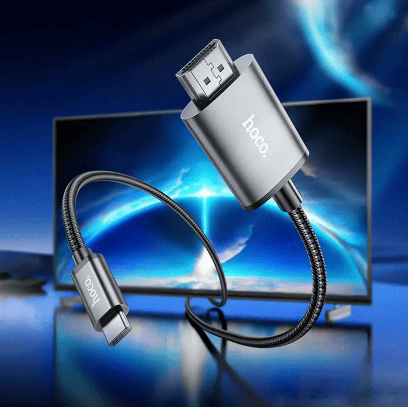 techplus Hoco Type C to 4K HDMI Cable 2 Meter (UA27-C) Hoco Type C to 4K HDMI Cable 2 Meter (UA27-C) | NZ