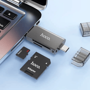 Hoco USB 3.0 Memory Card Reader USB-A USB-C Dual Plug (HB39) – view 2