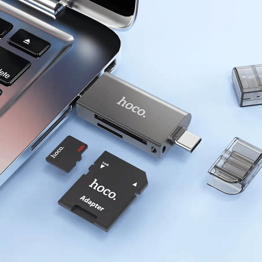 Hoco USB 3.0 Memory Card Reader USB-A USB-C Dual Plug (HB39) – view 2