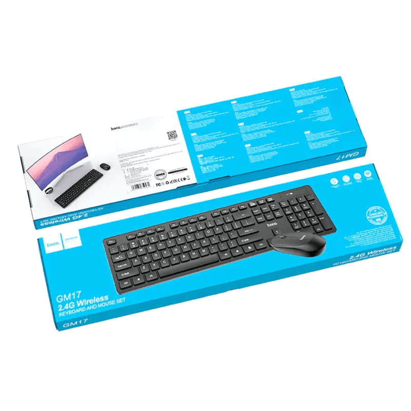 Hoco Wireless Keyboard Mouse Combo With USB Receiver (GM17) – view 9