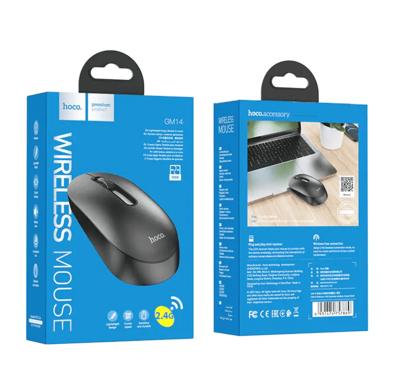 techplus Hoco Wireless Mouse With Nano Receiver (GM14) Hoco Wireless Mouse With Nano Receiver (GM14) | NZ
