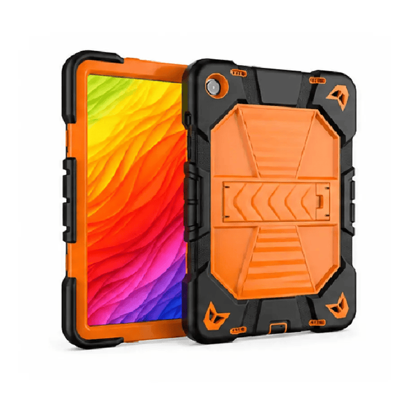 Samsung Galaxy Tab A9 Rugged Shockproof Case with Kickstand (Orange) – view 1