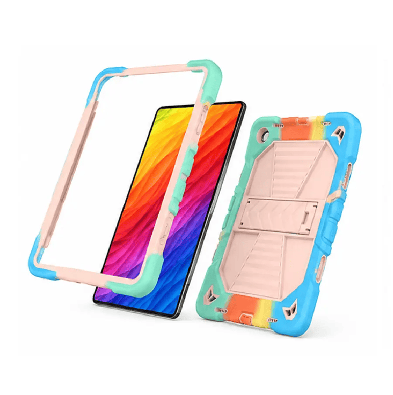 Samsung Galaxy Tab A9 Rugged Shockproof Case with Kickstand (Rainbow) – view 5