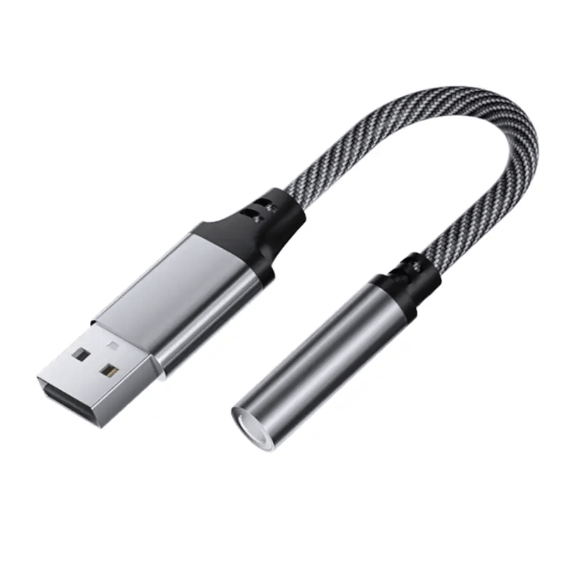USB to 3.5mm Audio Adapter Cable for Car, Computer & Speaker (USB 3.5mm) – view 1