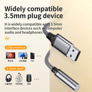 USB to 3.5mm Audio Adapter Cable for Car, Computer & Speaker (USB 3.5mm) – view 5