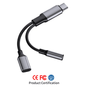 Dual-Port USB-C Adapter Cable with PD Fast Charging & 2-in-1 Type-C Audio Support – view 6