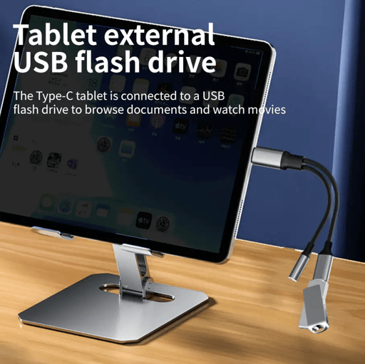 Dual-Port USB-C Adapter Cable with PD Fast Charging & 2-in-1 Type-C Audio Support – view 2
