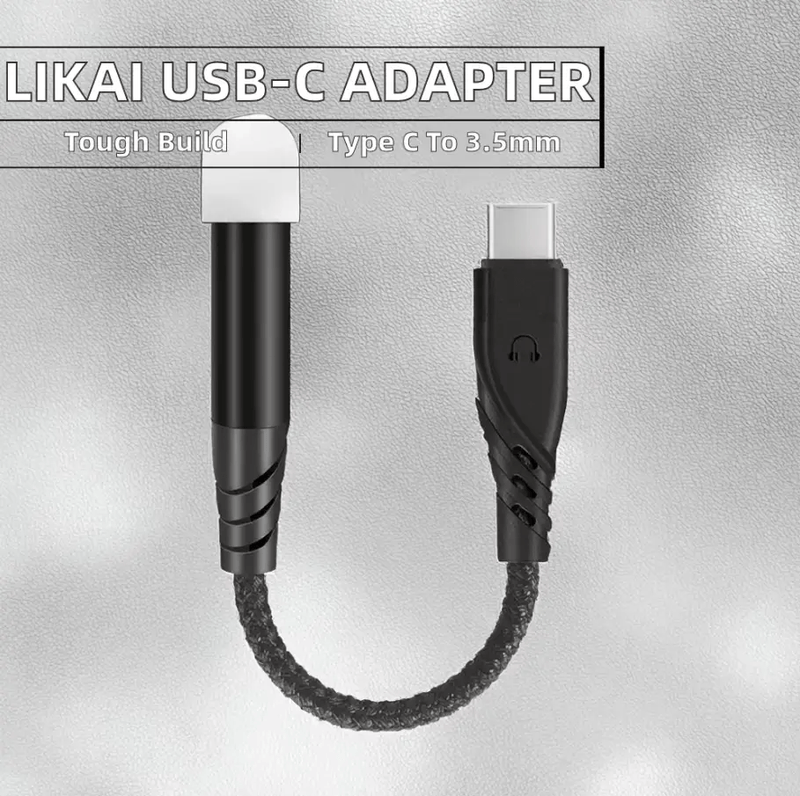 USB-C to 3.5mm Headphone Jack Adapter AUX Audio Cable for Car & iPhone – view 2