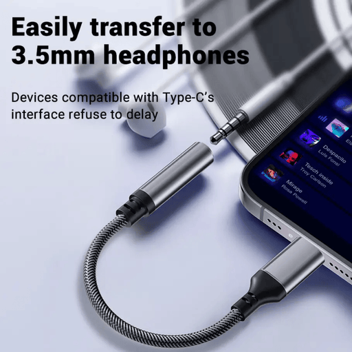 Type-C Headphone Jack Audio Adapter USB-C AUX Audio Converter – view 2