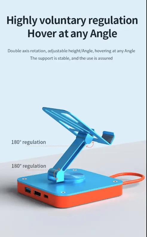Nintendo Switch Stand USB-C Hub with 4K HDMI & 100W PD Charging – view 6