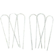 Habicare Heavy-Duty U-Shaped Galvanized Steel Trampoline Stakes Heavy-Duty U-Shaped Galvanized Steel Trampoline Stakes