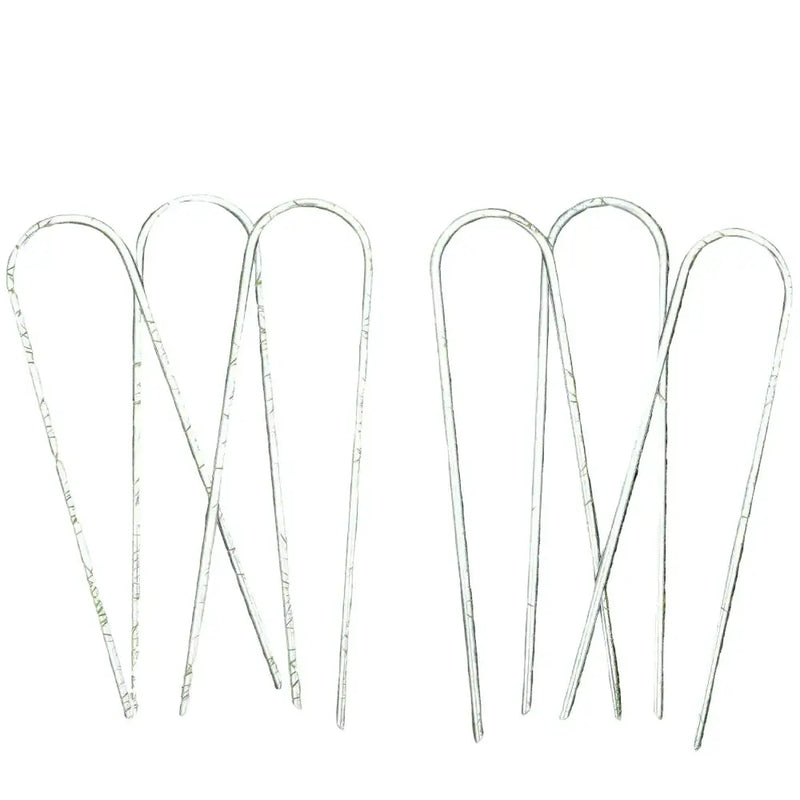 Habicare Heavy-Duty U-Shaped Galvanized Steel Trampoline Stakes Heavy-Duty U-Shaped Galvanized Steel Trampoline Stakes