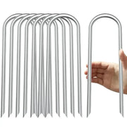 Habicare Heavy-Duty U-Shaped Galvanized Steel Trampoline Stakes Heavy-Duty U-Shaped Galvanized Steel Trampoline Stakes
