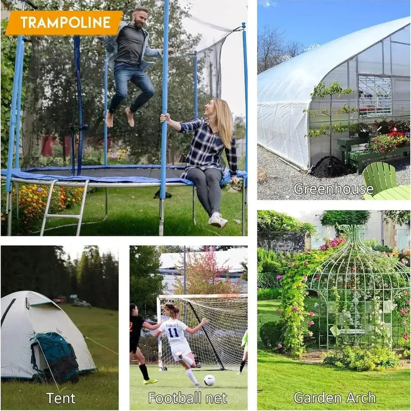 Habicare Heavy-Duty U-Shaped Galvanized Steel Trampoline Stakes Heavy-Duty U-Shaped Galvanized Steel Trampoline Stakes