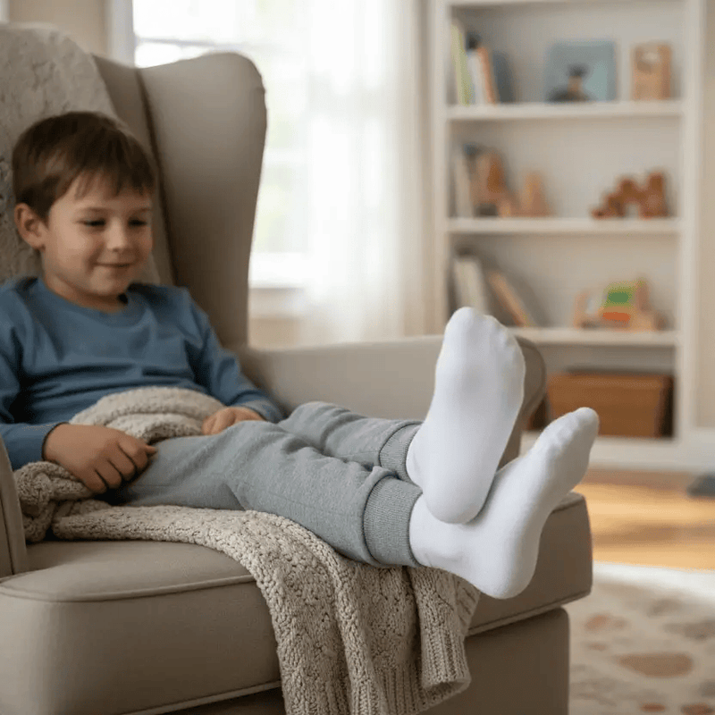 Crew Socks 12 Pairs/pack Kids' 4-7 years Thin White – view 1